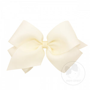King Organza Overlay Bow in Off White