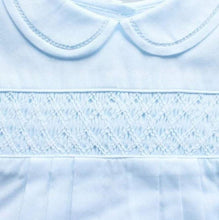 Load image into Gallery viewer, Blue Smocked Romper
