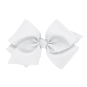 HUGE Grosgrain Hair Bow w/ Knot Wrap and French Clip