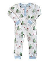 Load image into Gallery viewer, Blue Hippo Christmas Pajamas
