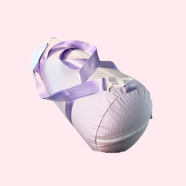 Weekend Duffle  - Lilac Preppy Stripe