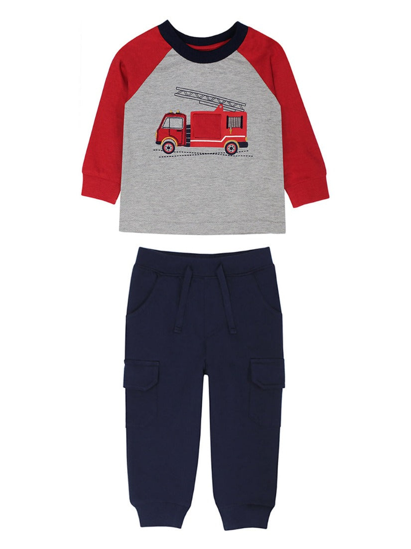 Fire Engine Top & Pant Set Size 18 months only