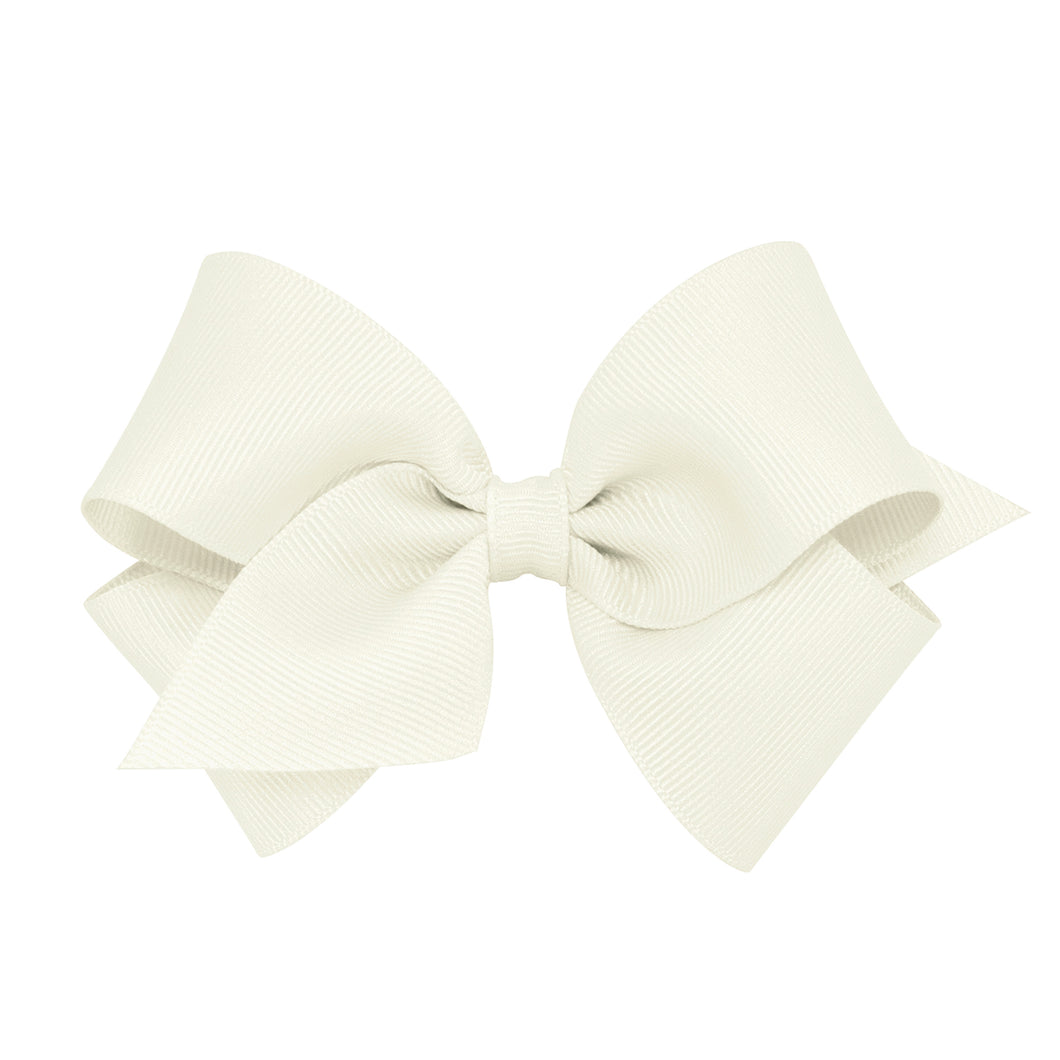 Small Grosgrain Bow in Antique White