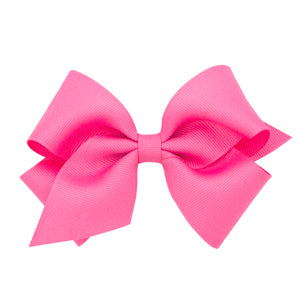 Smal Grosgrain Bow in Hot Pink