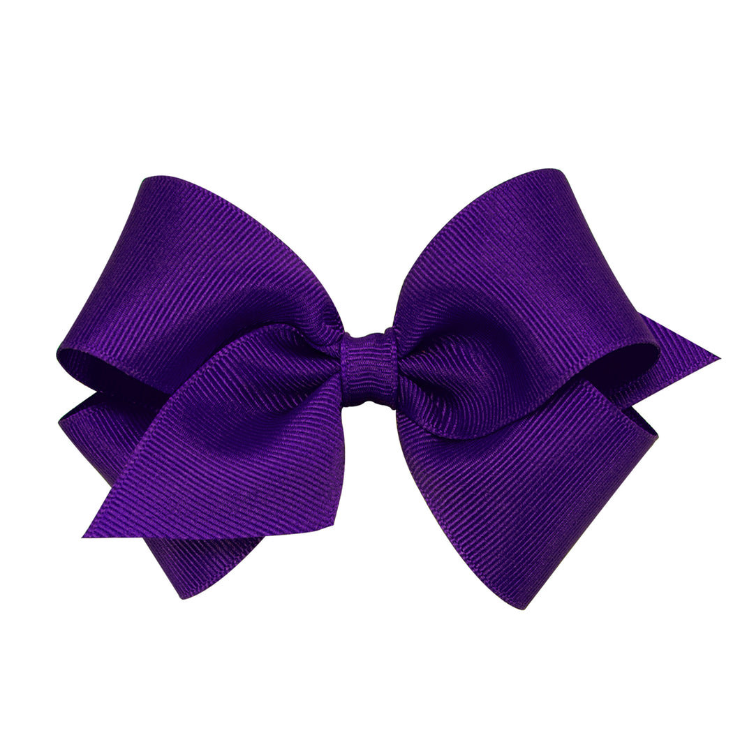 Small Grosgrain Bow in Purple