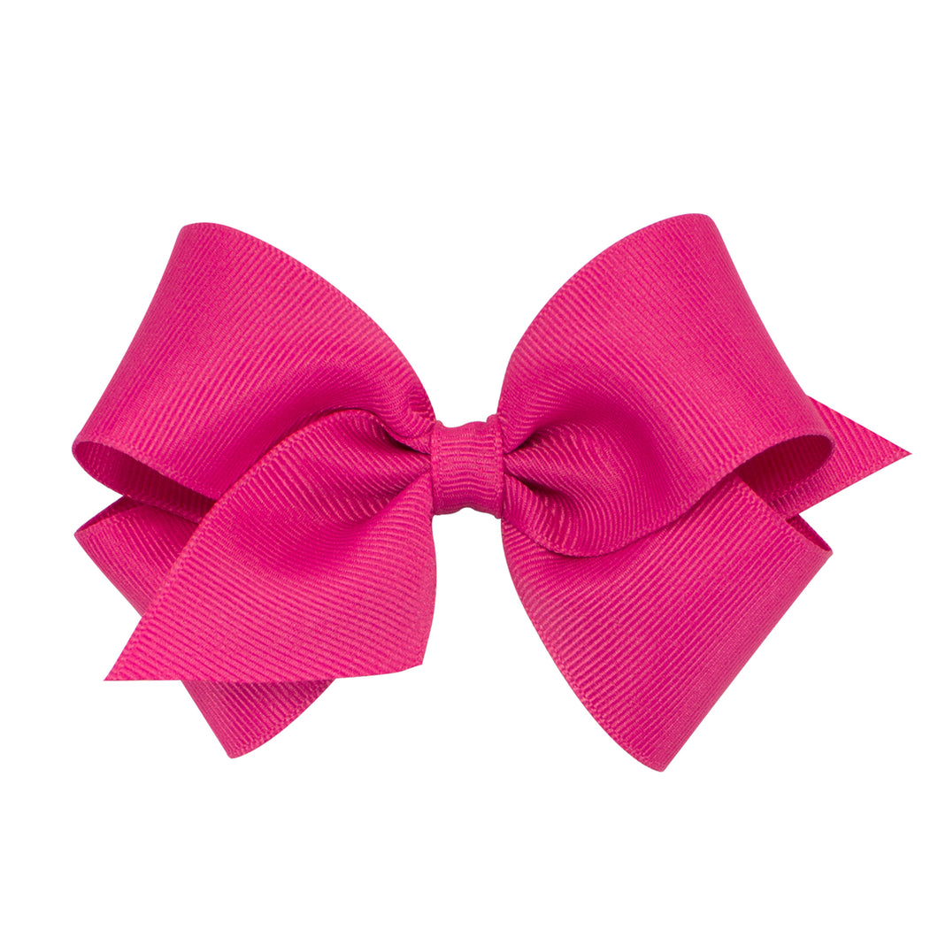 Small Grosgrain Bow in Shocking Pink