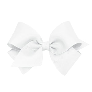 Small Grosgrain Bow in White (WHT)