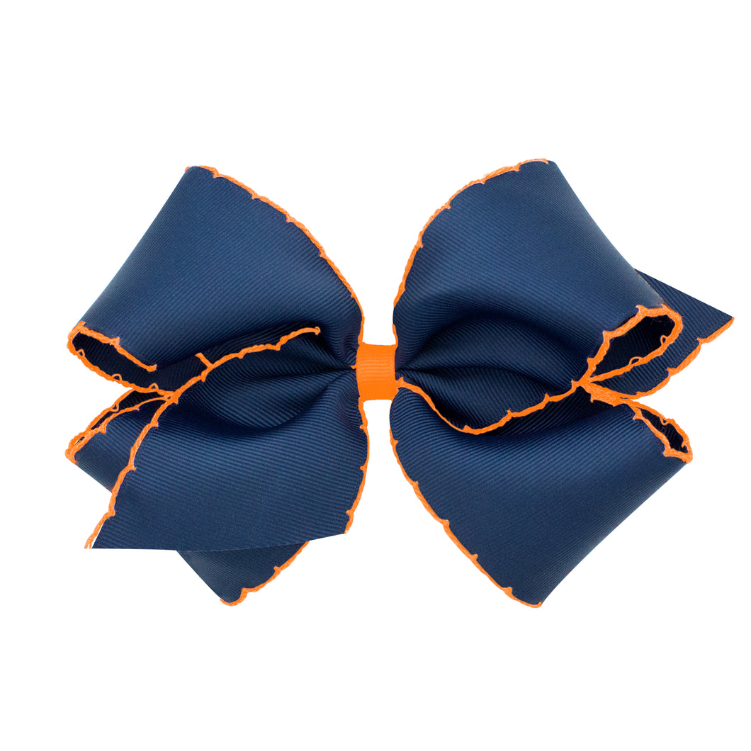 Medium Moonstitch Edge Grosgrain Bows- Sale Colors