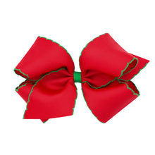 Load image into Gallery viewer, Christmas Red &amp; Green - Moonstitch Edge Bows
