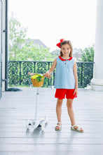 Load image into Gallery viewer, Nora Short Set - Cornflower/Red
