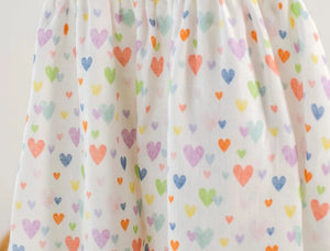 Confetti Hearts Organic Muslin Dress