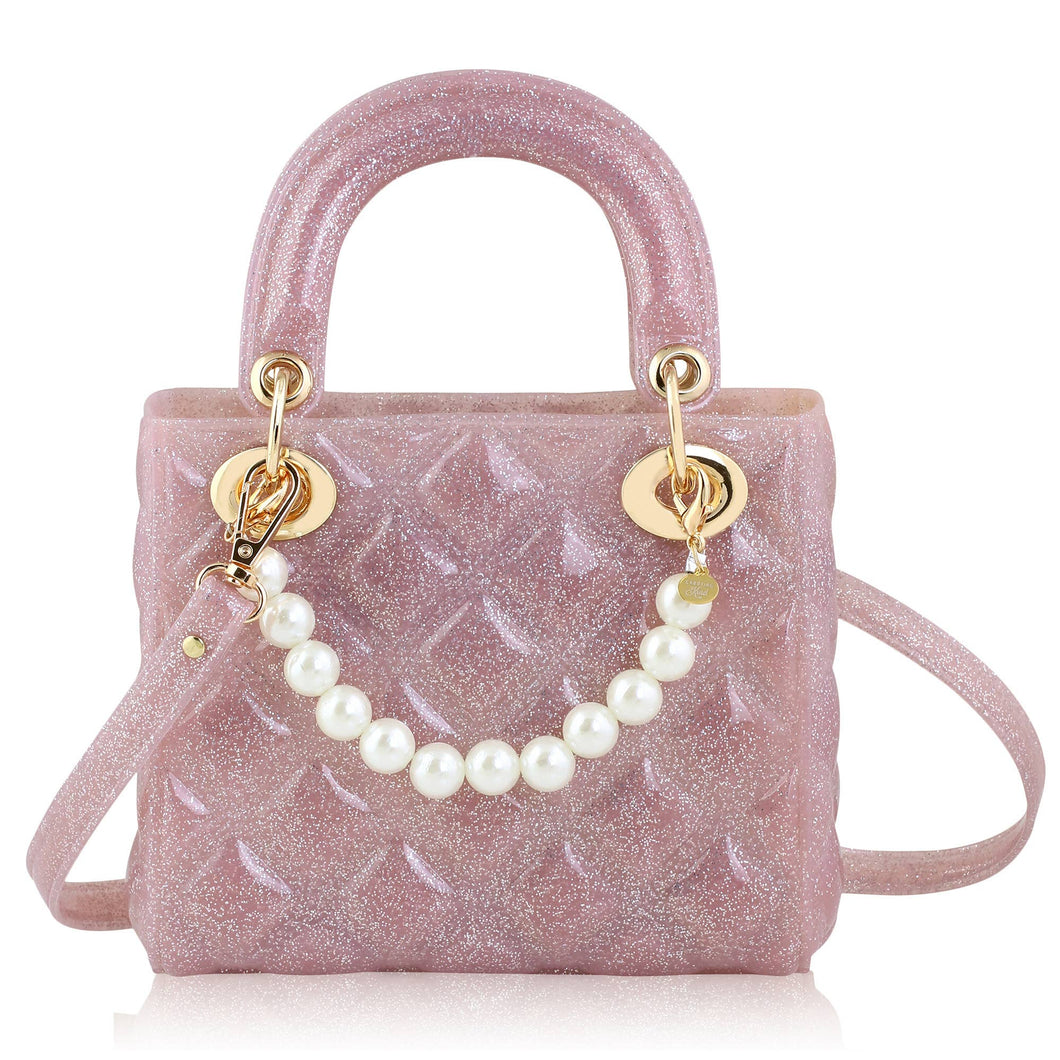 Pearl Quilted Jelly Pink Sparkle