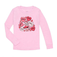 Load image into Gallery viewer, Pink Heart &amp; Howdy! - L/S T- Shirt
