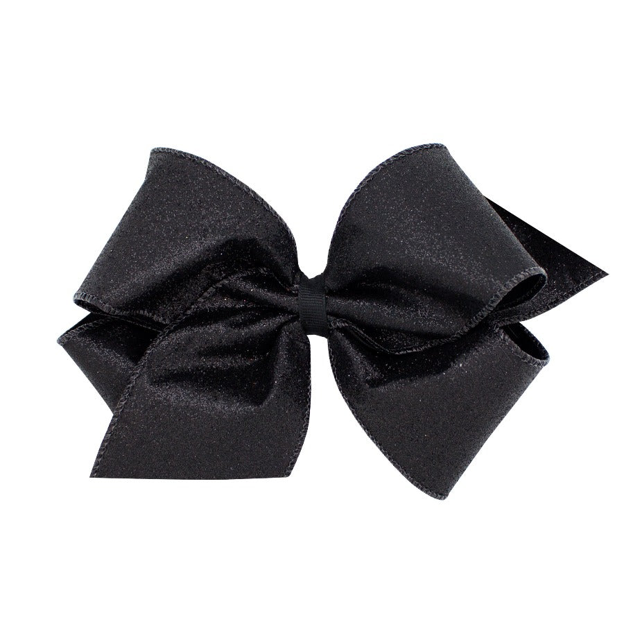 King Glitter Hair Bow - Assorted Colors