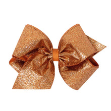 Load image into Gallery viewer, King Glitter Overlay Hair Bow - Assorted Colors
