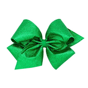 King Glitter Hair Bow - Assorted Colors