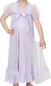 Laura Dare Lilac Bowtastic Peignoir Set