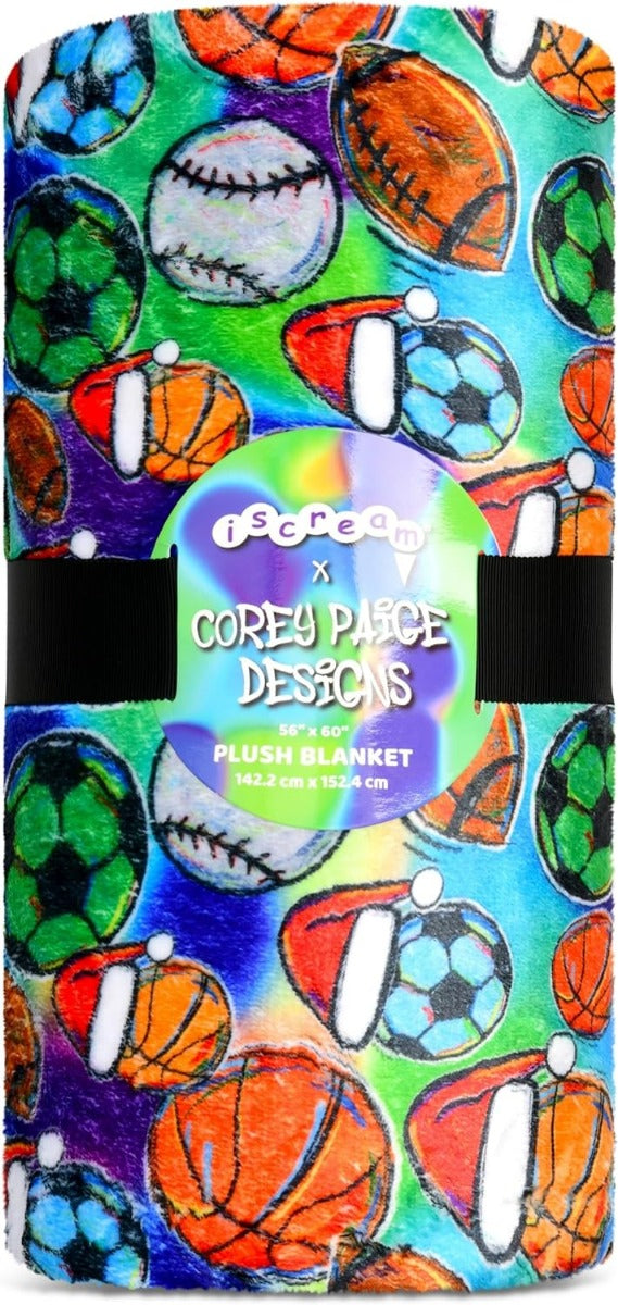 Corey Paige Holiday Sports Plush Blanket