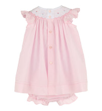 Load image into Gallery viewer, Pink Combo Smock Bishop Dress
