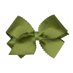 Medium with Knot Hairbow in Moss (MOS)