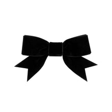 Load image into Gallery viewer, Mini Velvet Bow w/ Fancy Cut Tail
