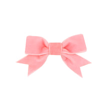 Load image into Gallery viewer, Mini Velvet Bow w/ Fancy Cut Tail
