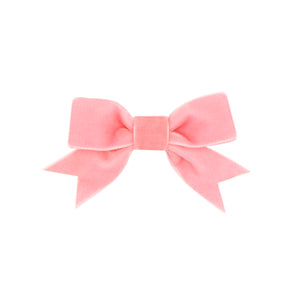 Mini Velvet Bow w/ Fancy Cut Tail