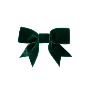 Mini Velvet Bow w/ Fancy Cut Tail