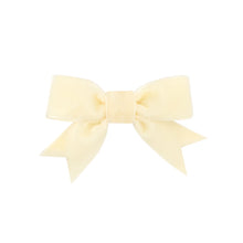 Load image into Gallery viewer, Mini Velvet Bow w/ Fancy Cut Tail

