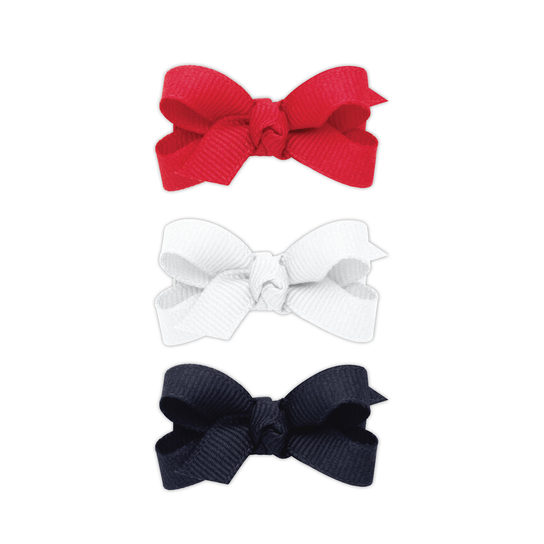 Three Baby Grosgrain Bows in a Multipack