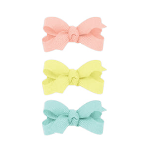 Three Baby Grosgrain Bows in a Multipack - assorted