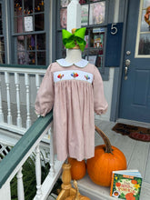 Load image into Gallery viewer, Smocked Dress with Turkeys
