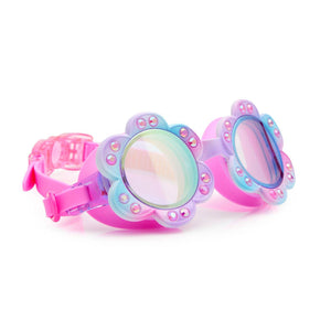 Ombre flower-shaped bling Swim Goggles