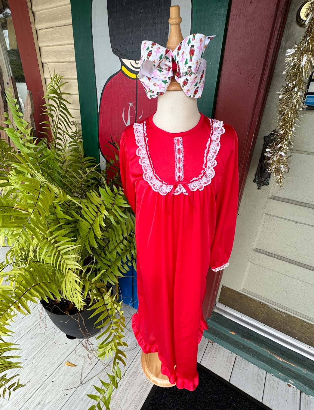Laura Dare Traditional Red Nightgown