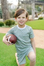 Load image into Gallery viewer, Printed Football S/S Pajama Set

