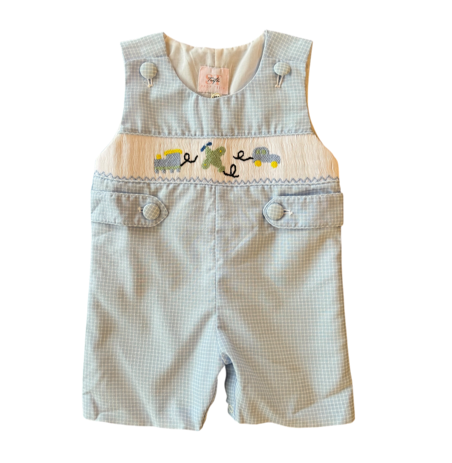 Automobiles, Trains & Planes - Smocked Jon-Jon