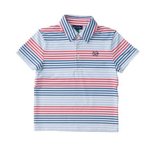 Load image into Gallery viewer, Performance Polo in Americana Stripe
