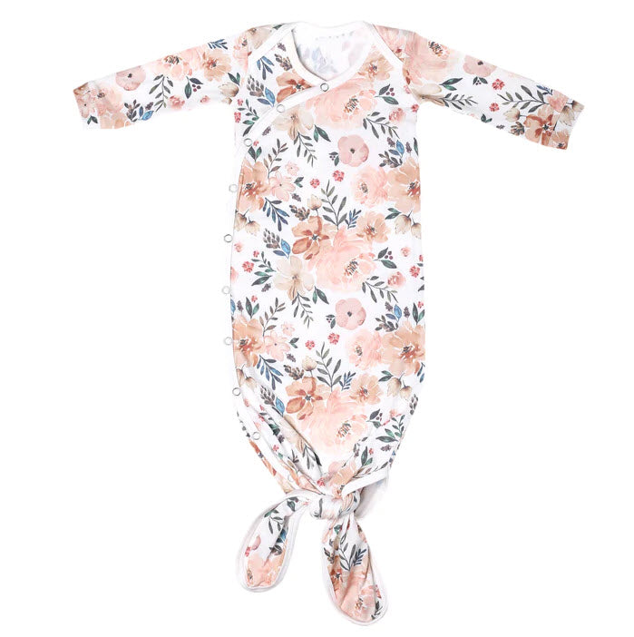 Copper Pearl Autumn Knotted Baby Gown
