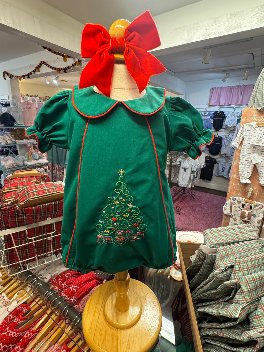 Christmas Tree Embroidered Bubble