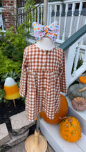 Load image into Gallery viewer, Burnt Orange Flannel Mabel Dress
