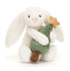 Bashful Bunny with Christmas Tree