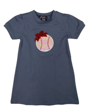 Load image into Gallery viewer, Sparkly Baseball Applique Dress
