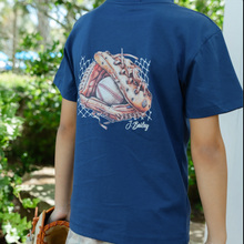 Load image into Gallery viewer, S/S Logo Tee - Baseball on Navy
