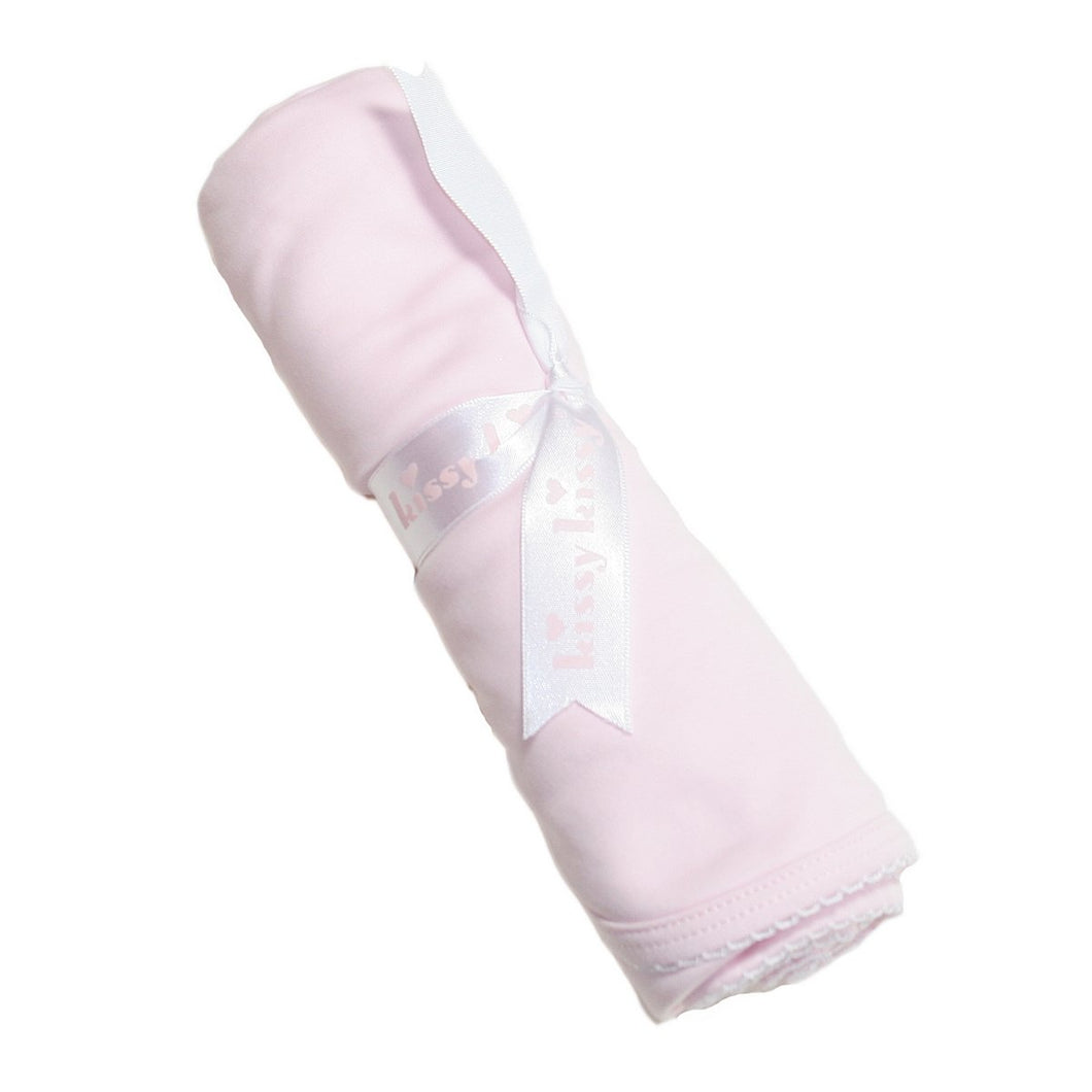 Pink/White Trim Basics Blanket