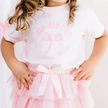 Load image into Gallery viewer, Big Sister  Pink  with Bow T-Shirt
