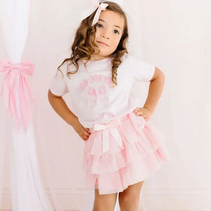 Ballet Bow Tiered Tutu Skirt