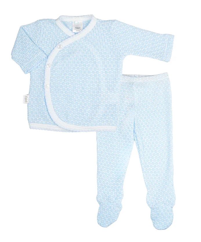 Paty Kimono Footie Set - Blue