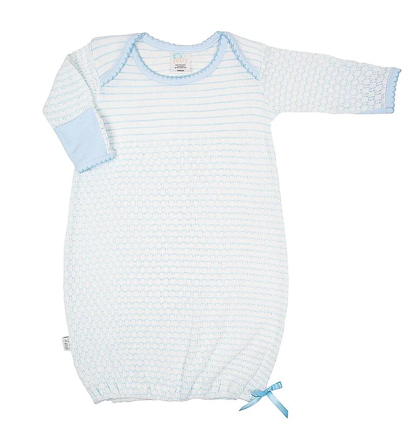 Paty, Inc. - Blue Pinstripe Gown