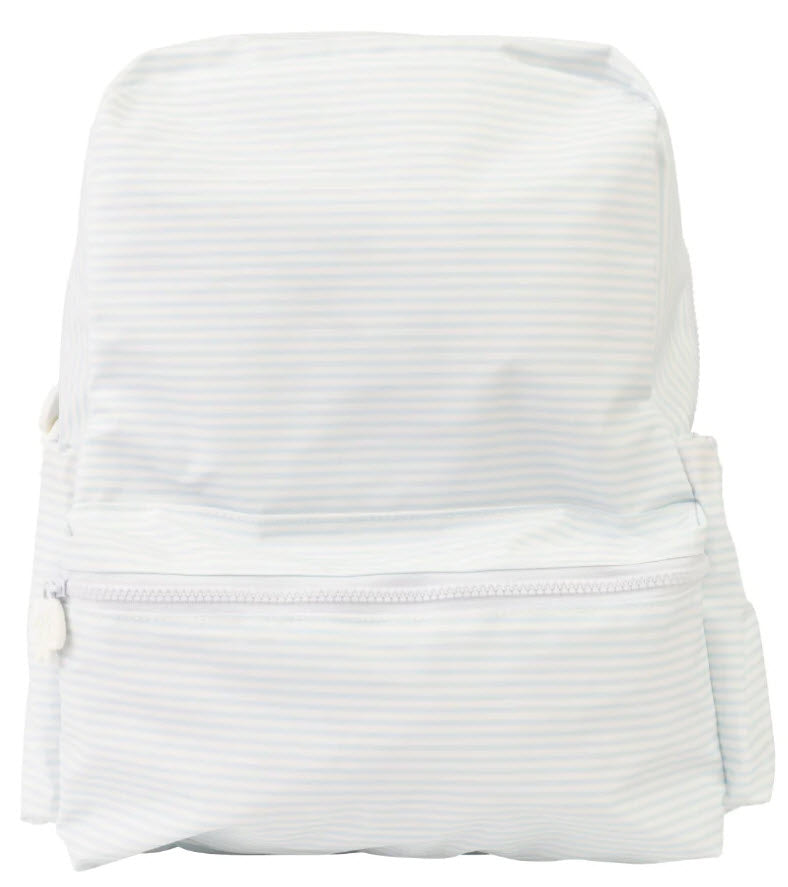 The Large Backpack -  Blue Stripe - Apple of My Isla