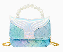 Load image into Gallery viewer, Mermaid Tail Pearl Handle Bag
